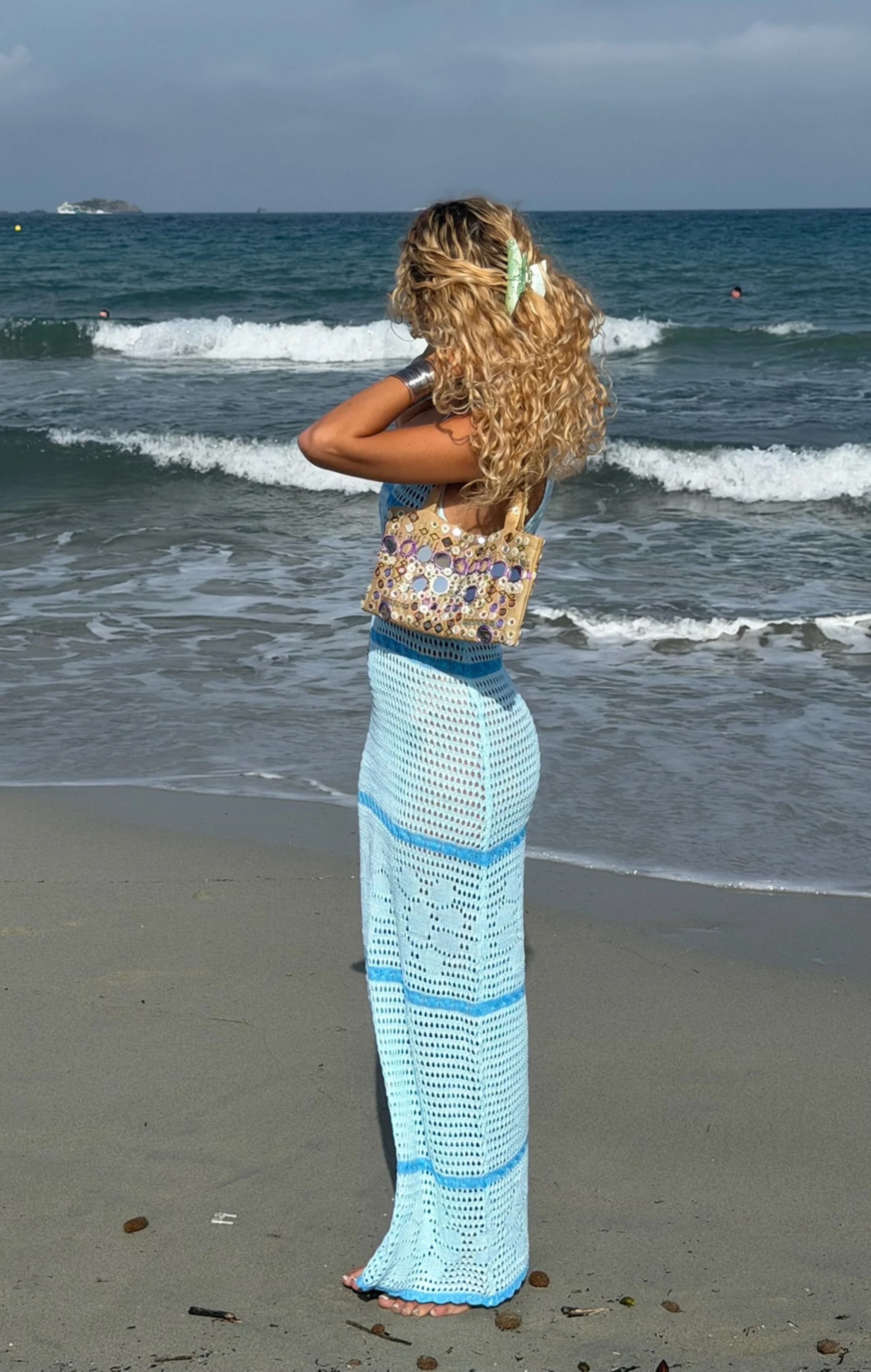 Oasis Crochet Maxi Dress - Image 6
